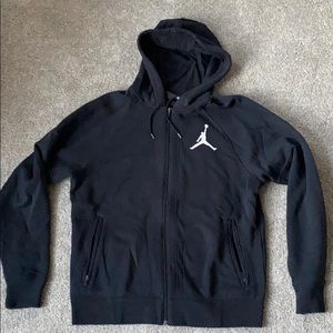 Jordan Full Zip Hoodie Black Men’s Large